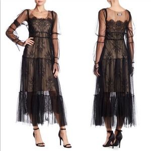 NWT Few Moda Cordella Lace Long Sleeve Maxi